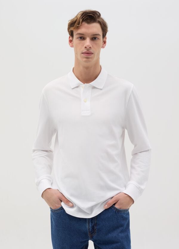 Ovs Polo a maniche lunghe in cotone bio