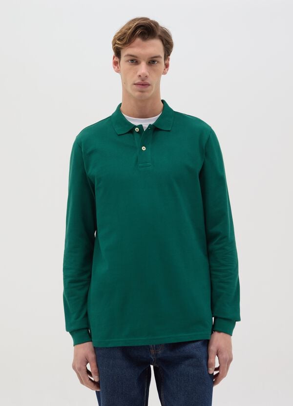 Ovs Polo A Maniche Lunghe In Cotone Bio