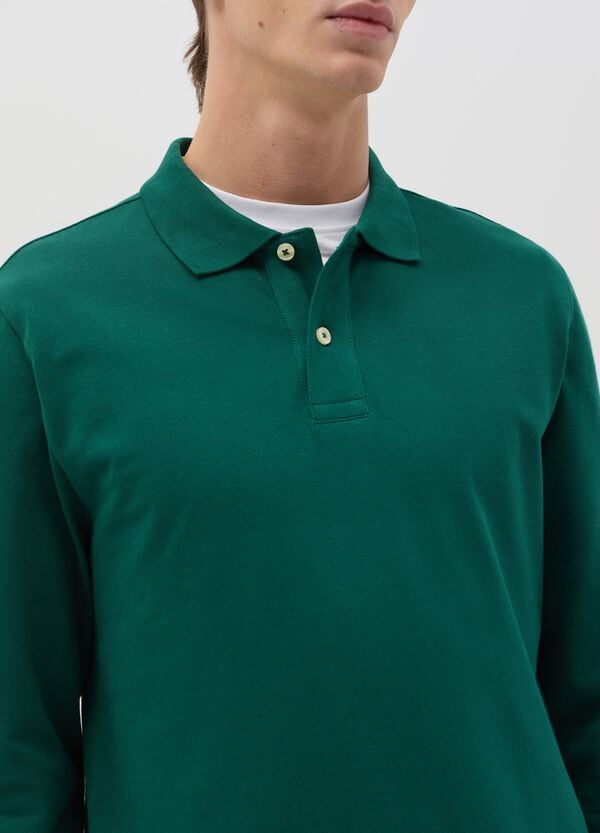 Ovs Polo A Maniche Lunghe In Cotone Bio