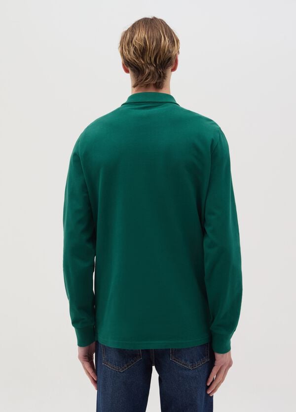 Ovs Polo A Maniche Lunghe In Cotone Bio