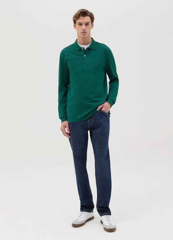 Ovs Polo a maniche lunghe in cotone bio