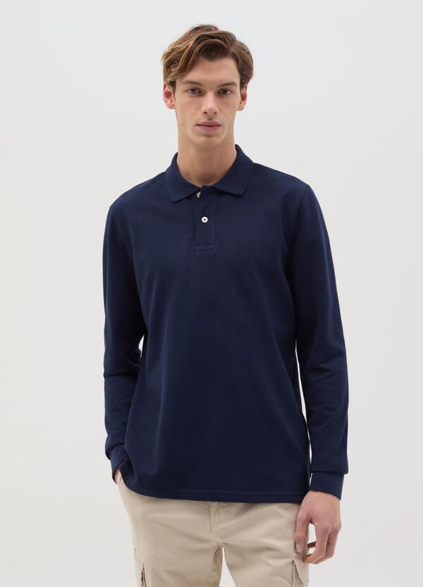 Ovs Polo a maniche lunghe in cotone bio