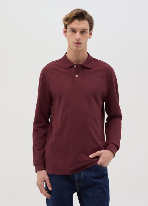 Ovs Polo a maniche lunghe in cotone bio