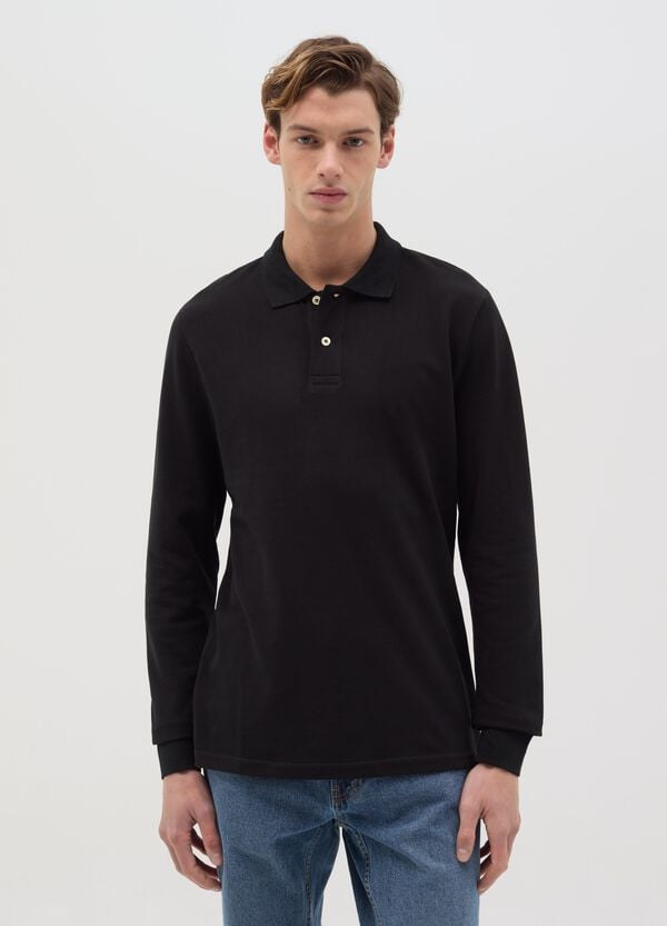Ovs Polo a maniche lunghe in cotone bio