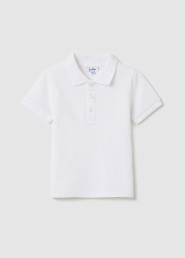 Ovs Polo bianca maniche corte in piquet