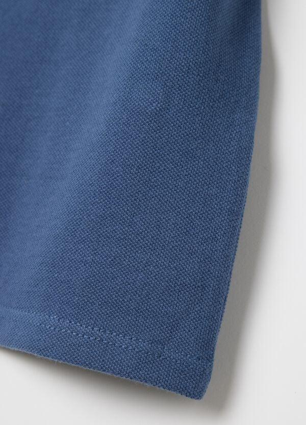 Ovs Polo Blu Maniche Corte In Piquet