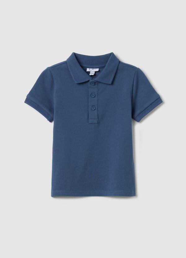 Ovs Polo blu maniche corte in piquet