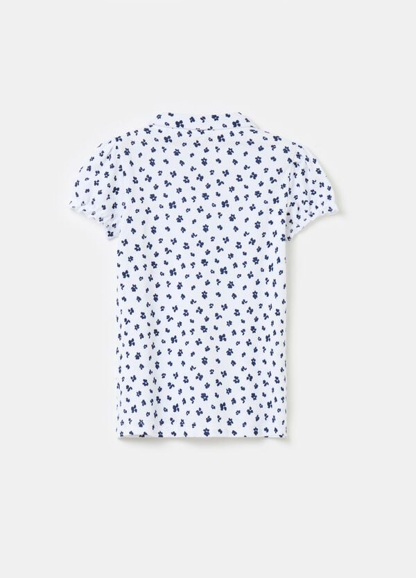 Ovs Polo Con Stampa A Fiorellini All-over