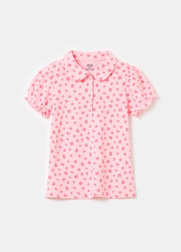 Ovs Polo con stampa a fiorellini all-over