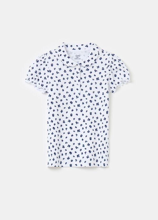 Ovs Polo con stampa a fiorellini all-over