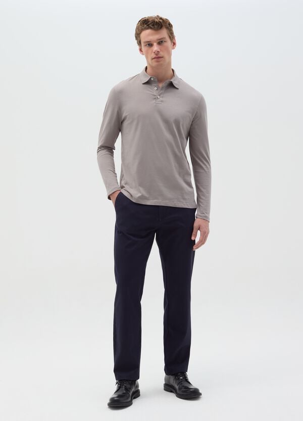 Ovs Polo In Cotone A Maniche Lunghe