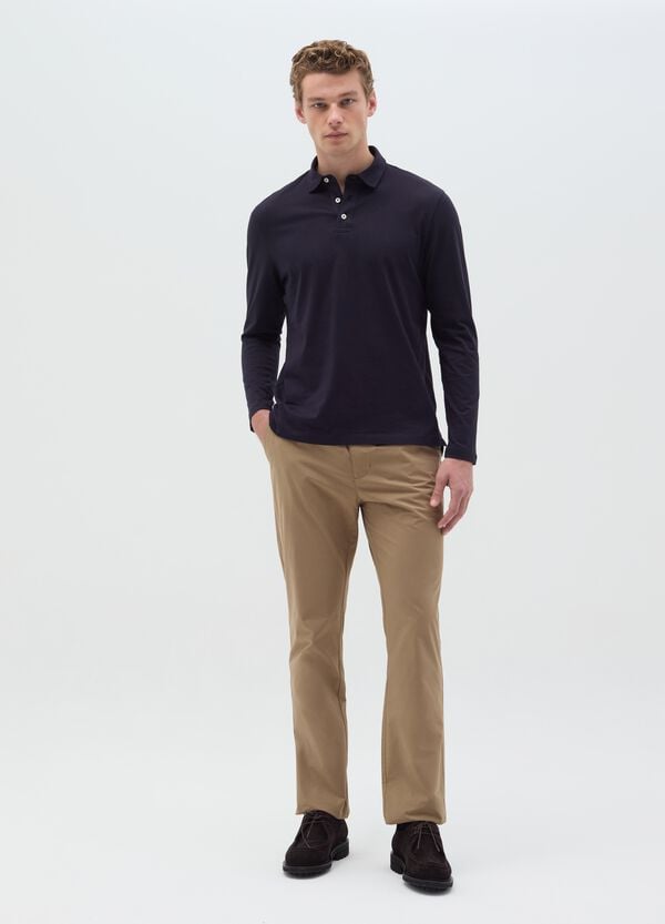 Ovs Polo In Cotone A Maniche Lunghe