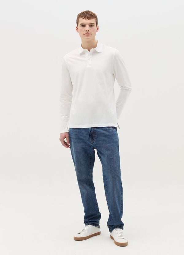 Ovs Polo In Cotone A Maniche Lunghe