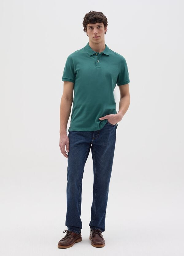 Ovs Polo In Cotone Bio Tinta Unita