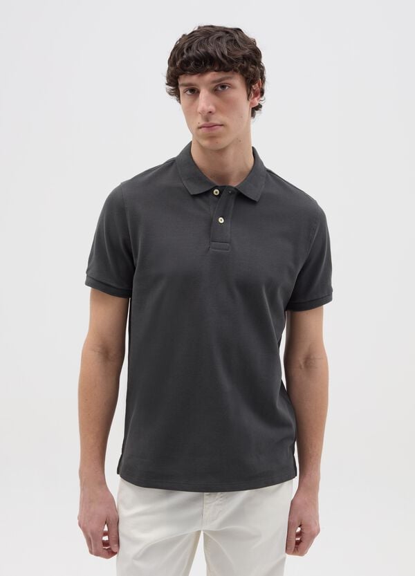 Ovs Polo In Cotone Bio Tinta Unita