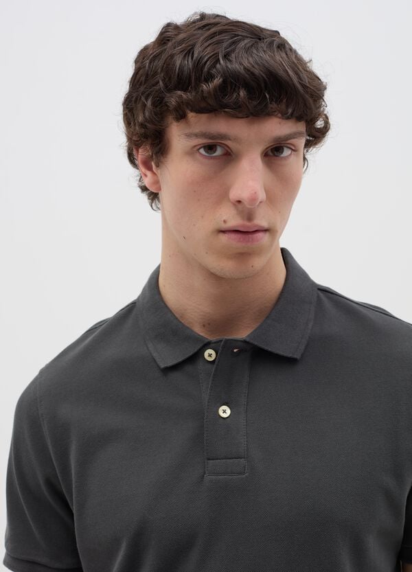 Ovs Polo In Cotone Bio Tinta Unita