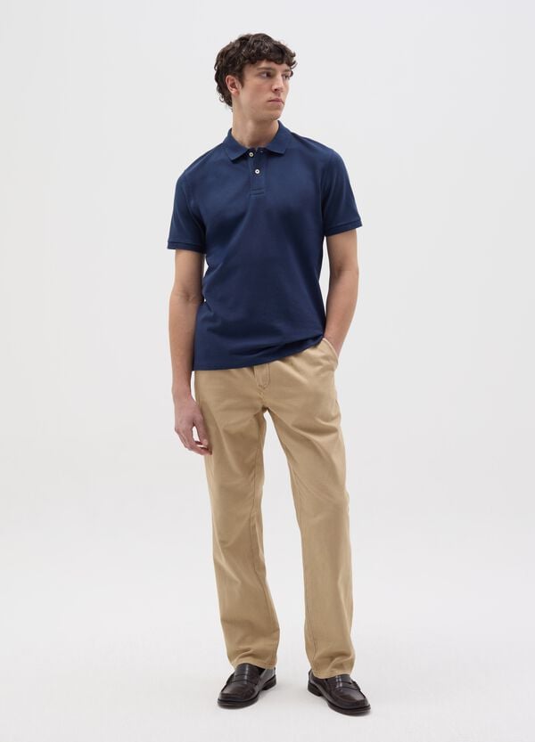 Ovs Polo In Cotone Bio Tinta Unita