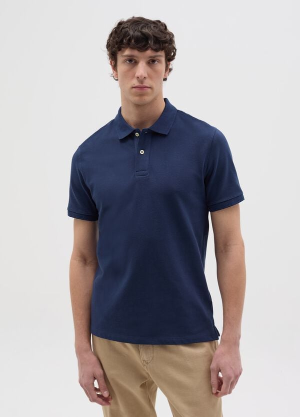 Ovs Polo in cotone bio tinta unita