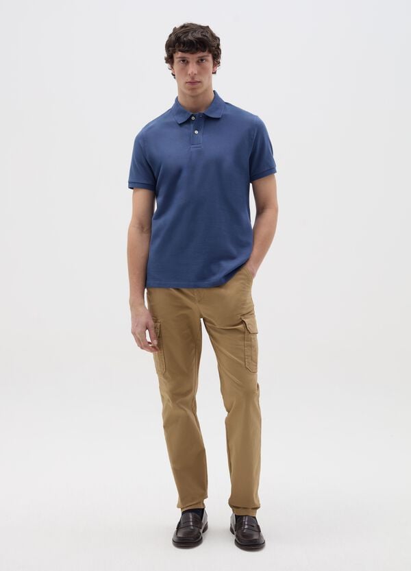 Ovs Polo In Cotone Bio Tinta Unita