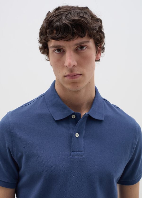 Ovs Polo In Cotone Bio Tinta Unita