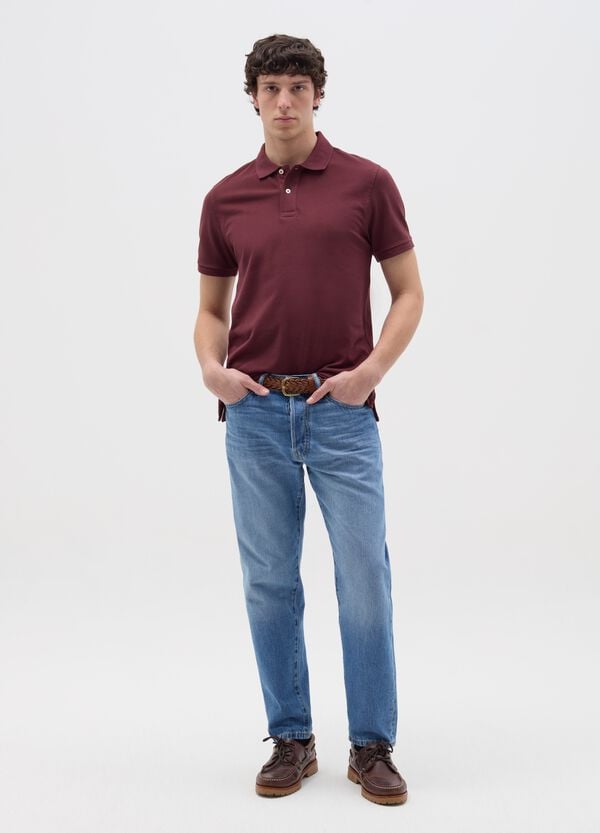 Ovs Polo In Cotone Bio Tinta Unita