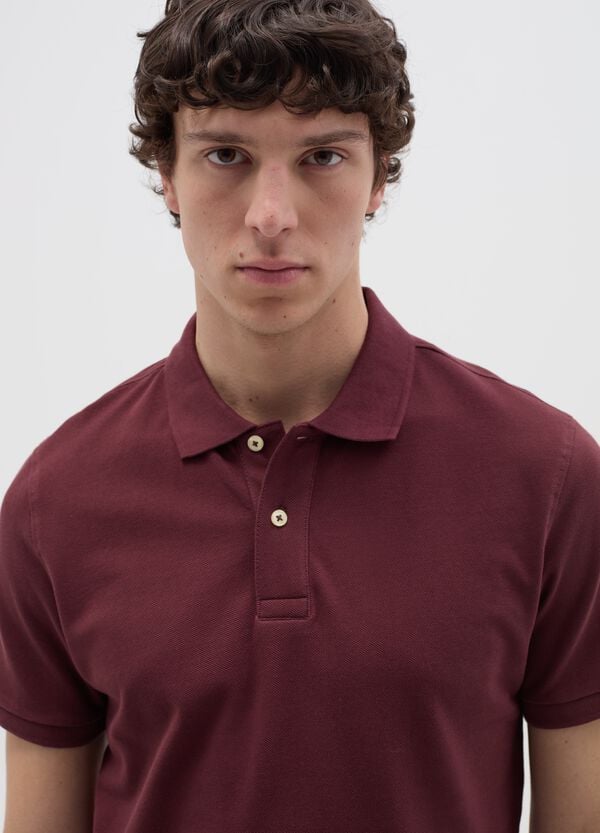 Ovs Polo In Cotone Bio Tinta Unita