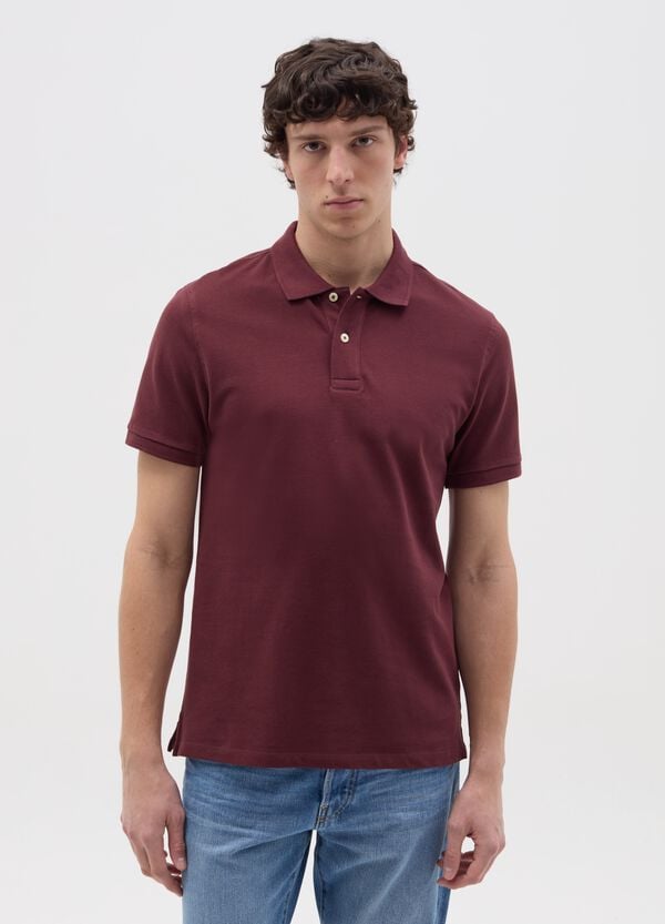 Ovs Polo in cotone bio tinta unita