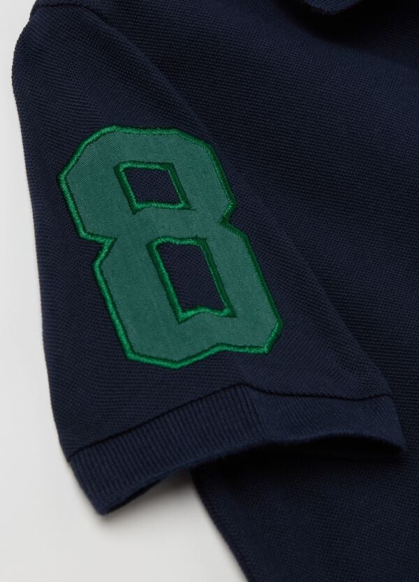Ovs Polo In Cotone Con Patch E Ricamo "Yacht Club"