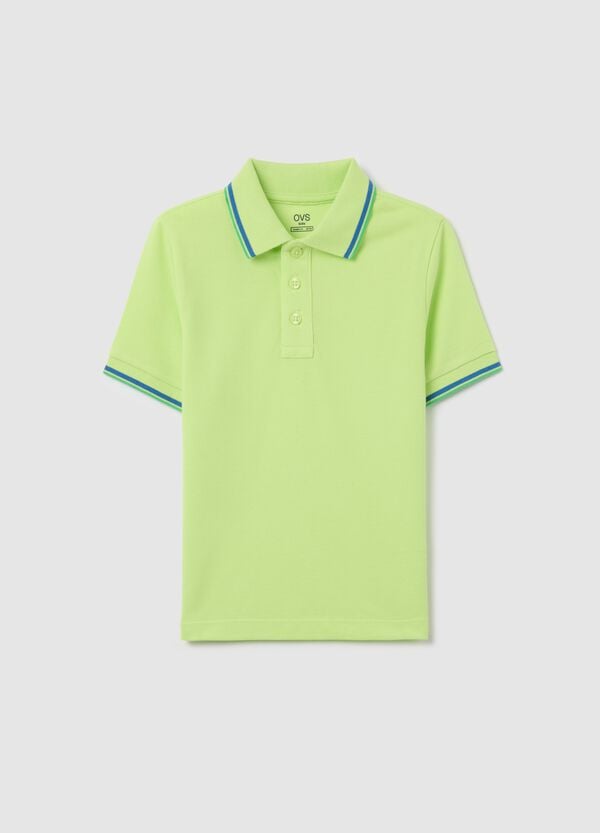 Ovs Polo in cotone con profili a righe
