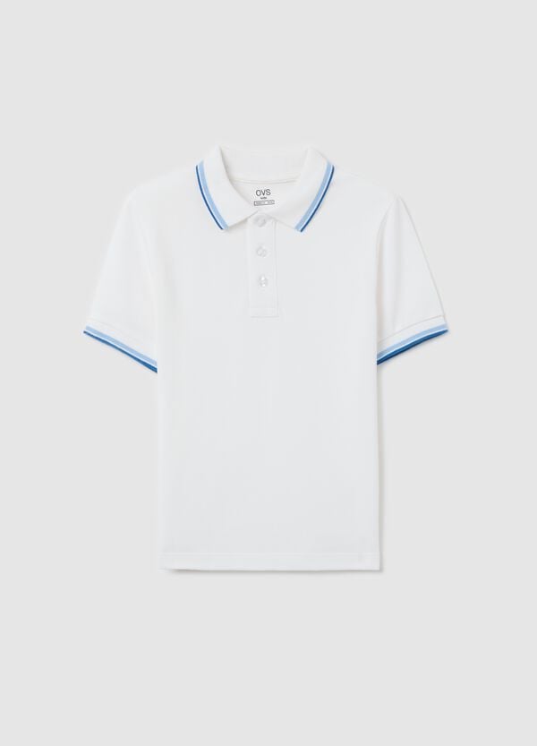 Ovs Polo in cotone con profili a righe