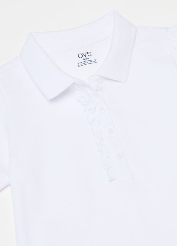 Ovs Polo In Cotone Piquet Con Rouche