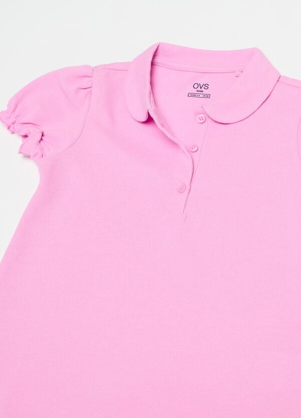 Ovs Polo In Cotone Piquet Con Rouche
