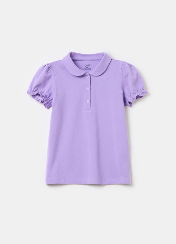 Ovs Polo in cotone piquet con rouche