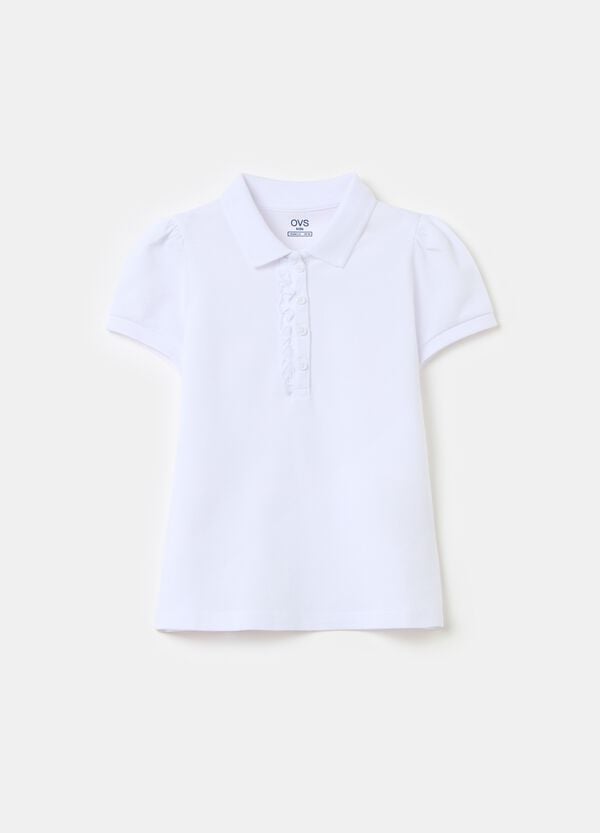 Ovs Polo in cotone piquet con rouche