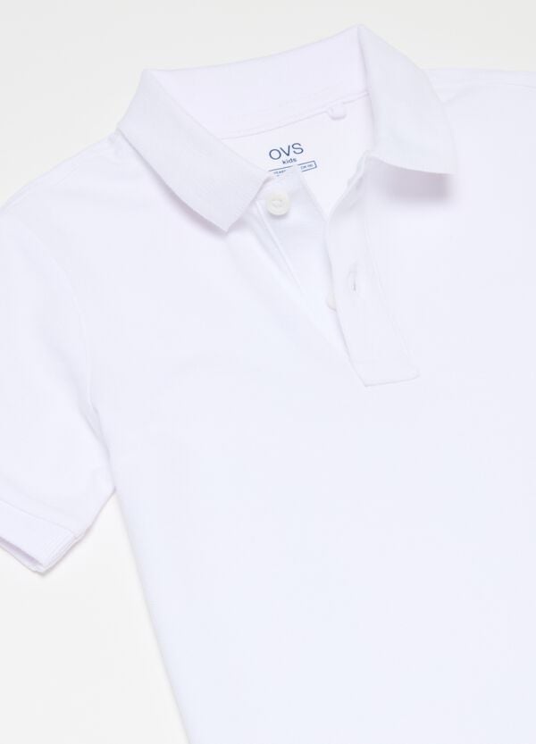 Ovs Polo In Cotone Piquet Tinta Unita