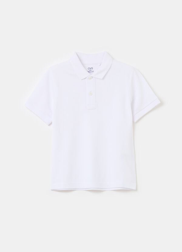 Ovs Polo in cotone piquet tinta unita