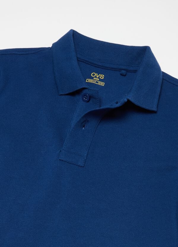 Ovs Polo In Cotone Piquet Tinta Unita