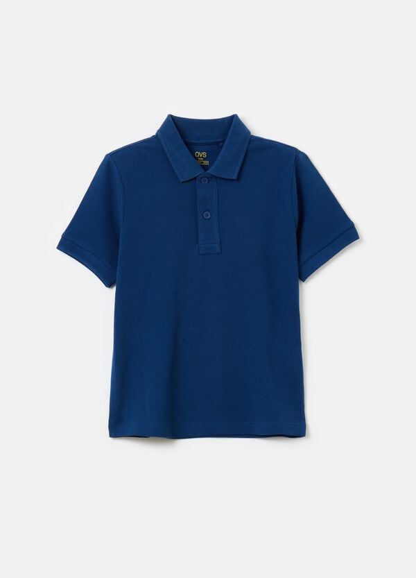 Ovs Polo in cotone piquet tinta unita