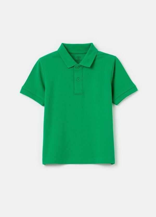 Ovs Polo in cotone piquet tinta unita