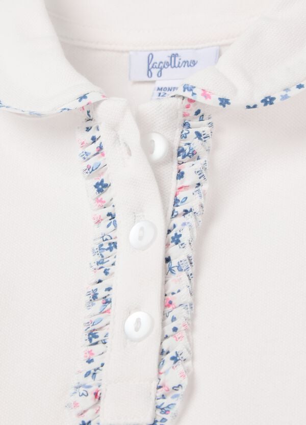 Ovs Polo In Cotone Stretch Con Rouches