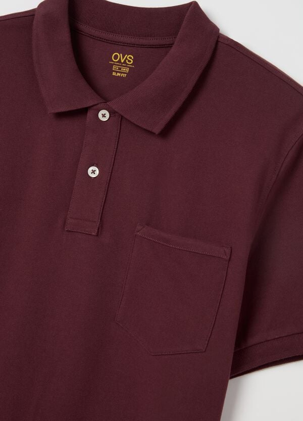 Ovs Polo In Cotone Stretch Con Tasca