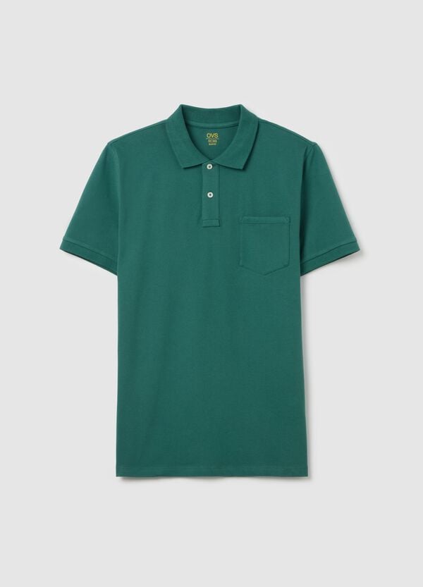 Ovs Polo in cotone stretch con tasca