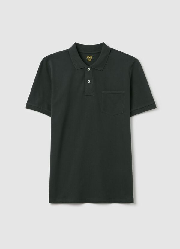 Ovs Polo in cotone stretch con tasca