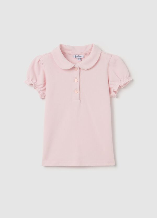 Ovs Polo in piquet con colletto stondato