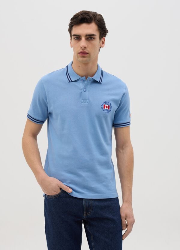 Ovs Polo In Piquet Con Ricamo Logo