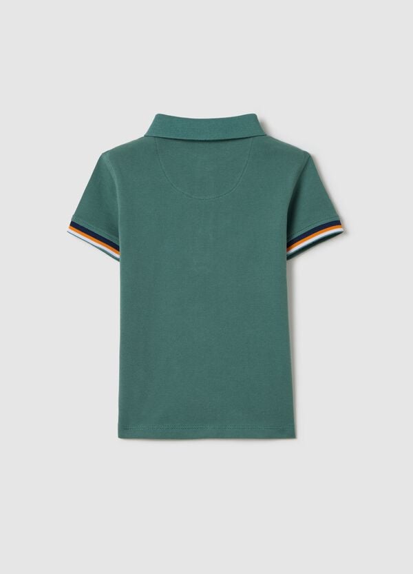 Ovs Polo In Piquet Con Stampa Cagnolino