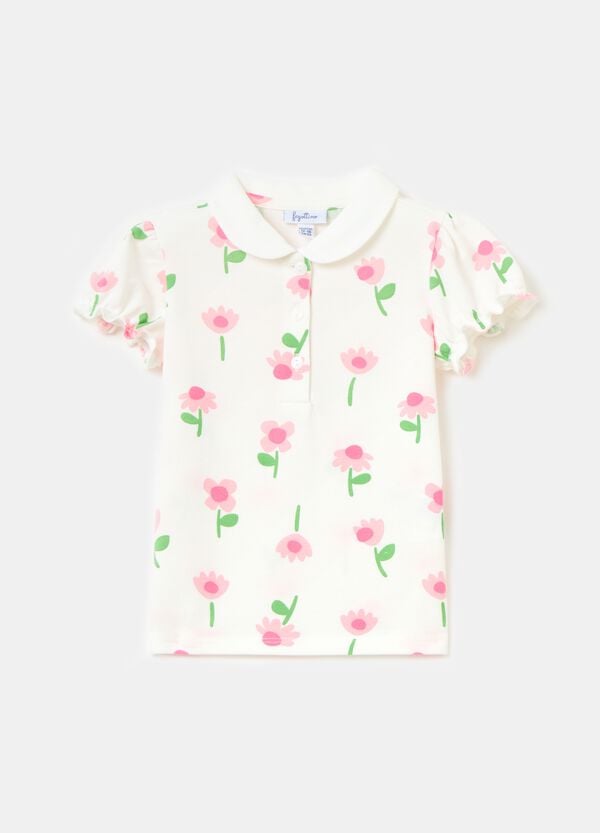 Ovs Polo in piquet con stampa fiori