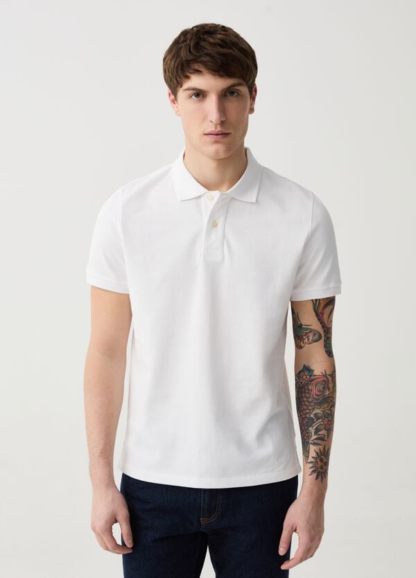 Ovs Polo in piquet di cotone bio
