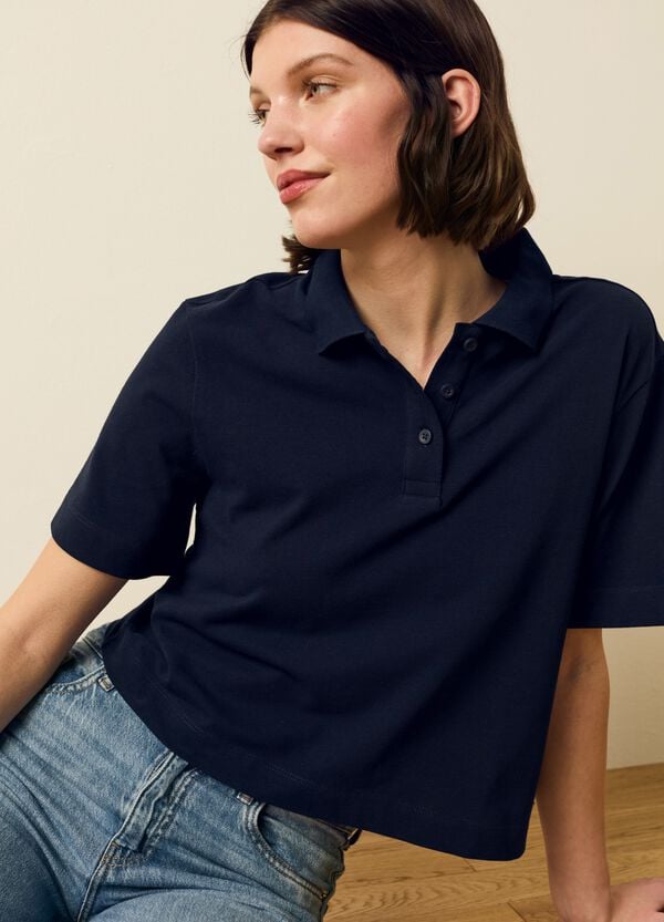 Ovs Polo in piquet tinta unita