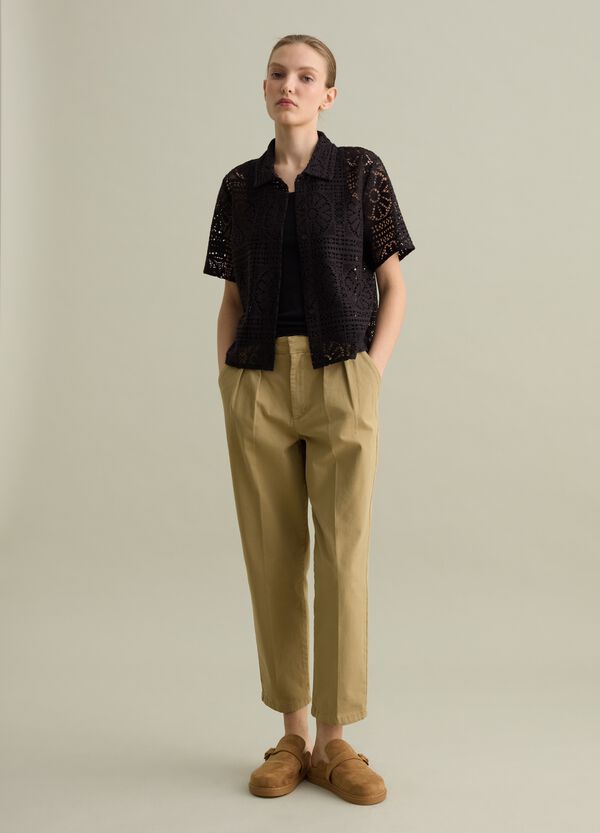 Ovs Polo in pizzo nera